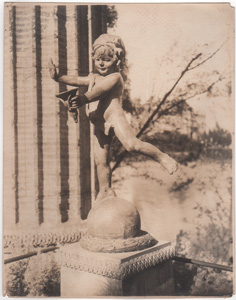 Flying Cupid statue